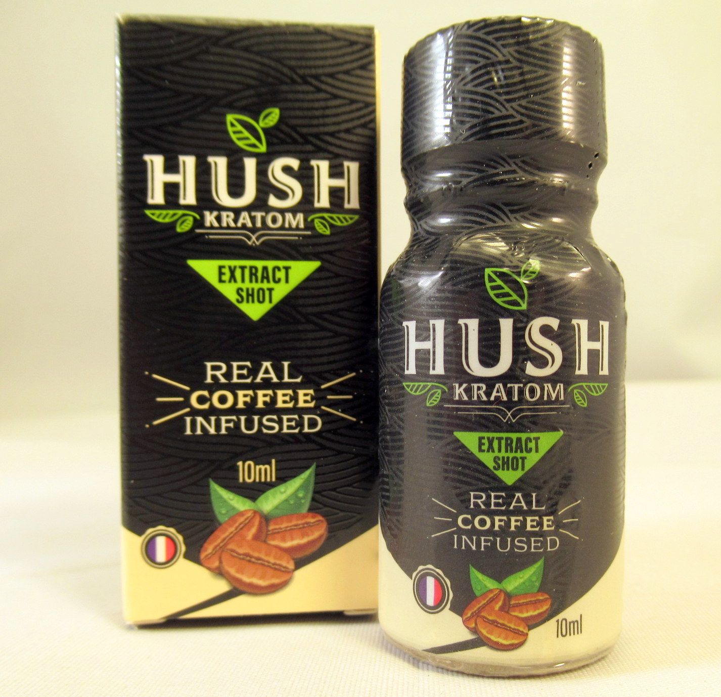 hush kratom energy coffee shot